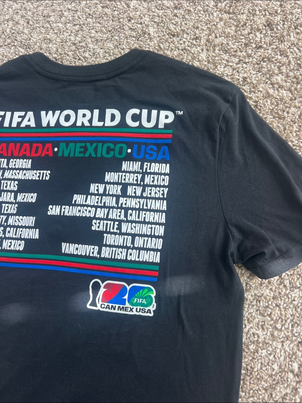 NWOT! FIFA World Cup 2026 Black Graphic Tee Size MED - Picture 12 of 12